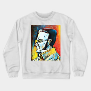 Max Stirner Abstract Portrait | Max Stirner Artwork 2 Crewneck Sweatshirt